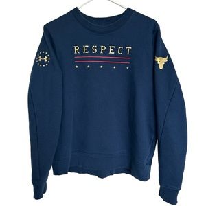 Under Armour Women's Large Navy Freedom Project Rock Sweatshirt